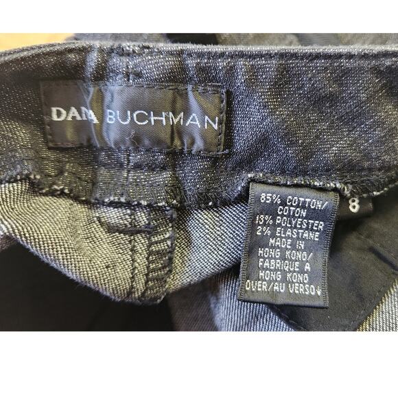 Vintage Y2K Dana Buchman Flare Black Stretch Beaded Embellished Pants Size 8 - Picture 9 of 13